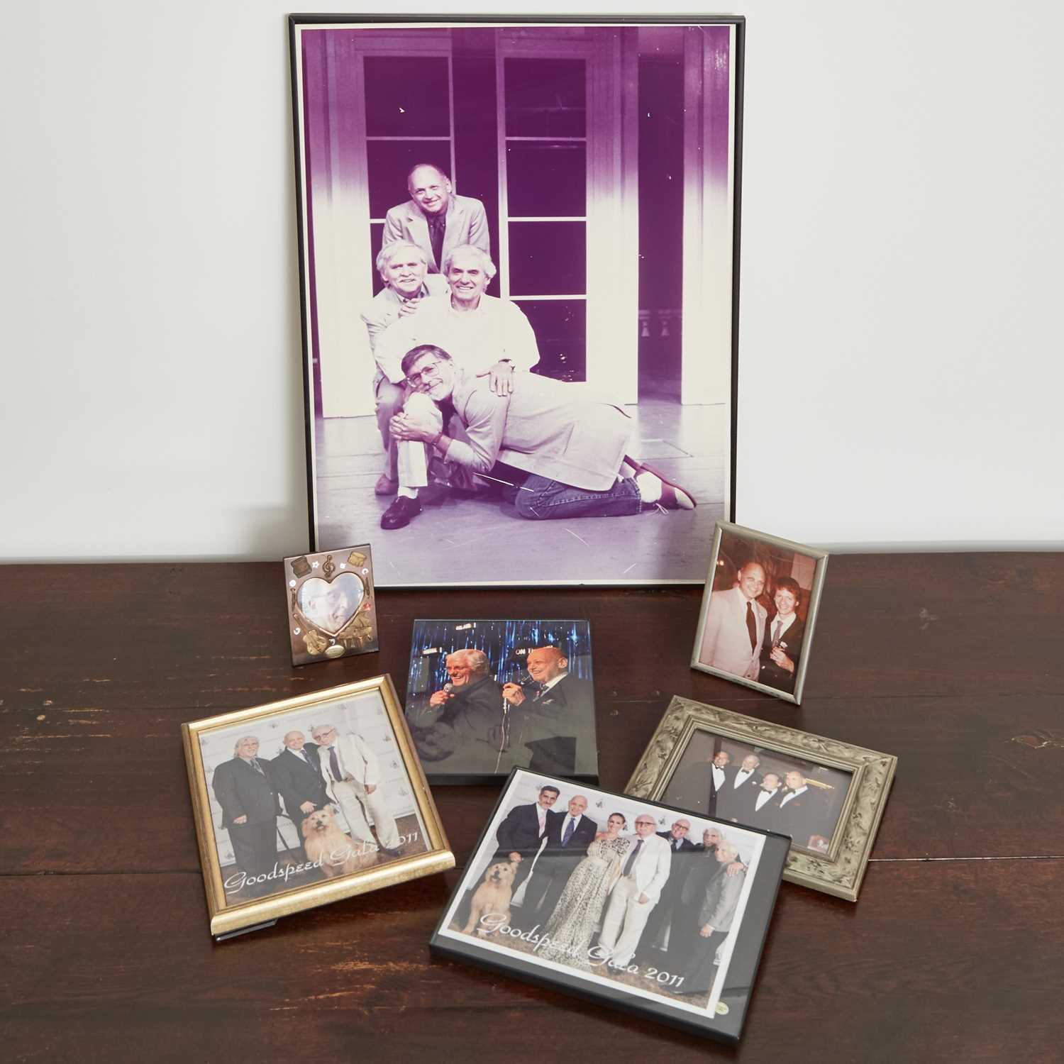 Lot 82 - A group of photographs of Charles Strouse with celebrities