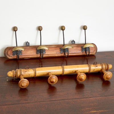 Lot 97 - Two Wooden Coat Racks