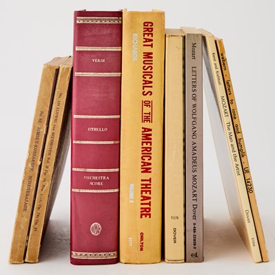 Lot 4 - A collection of books on music from the library of composer Charles Strouse