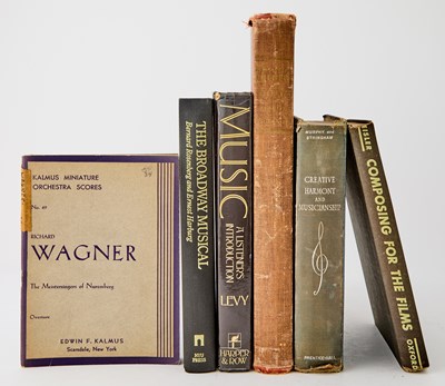 Lot 4 - A collection of books on music from the library of composer Charles Strouse