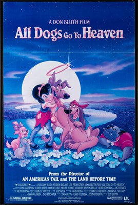 Lot 49 - A poster for All Dogs Go to Heaven