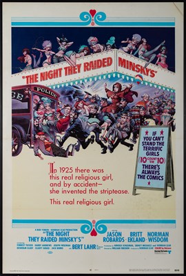 Lot 21 - A poster for The Night They Raided Minsky's