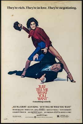 Lot 46 - A poster for Just Tell Me What You Want