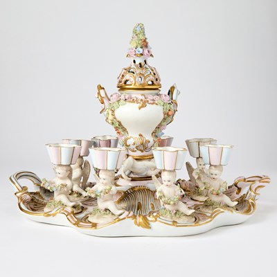 Lot 177 - Meissen Porcelain Tea Service