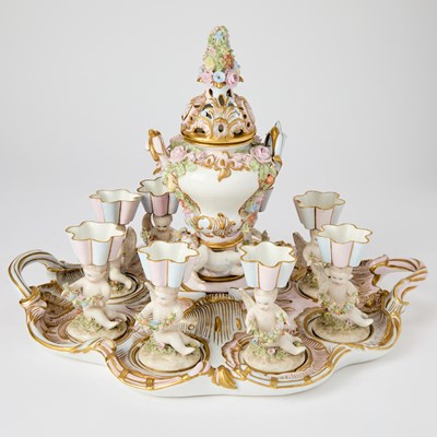 Lot 177 - Meissen Porcelain Tea Service