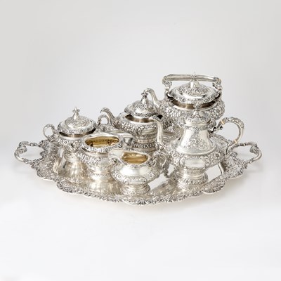 Lot 56 - Gorham Sterling Silver Tea and Coffee Service