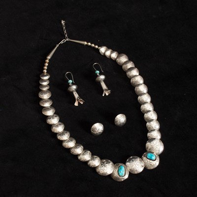 Lot 161 - Group of Sterling and Turquoise Jewelry