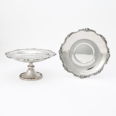Lot 715 - Gorham Sterling Silver Tazza and Charger