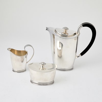 Lot 721 - Swedish Silver Demitasse Coffee Service