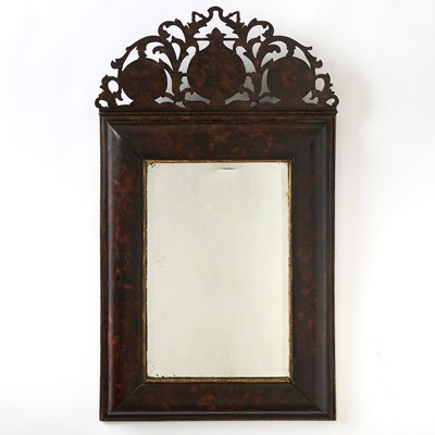 Lot 358 - Early Faux Grain Painted Mirror