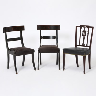 Lot 385 - Group of Three American Side Chairs