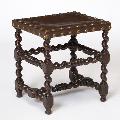 Lot 360 - William and Mary Walnut Stool