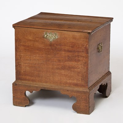 Lot 367 - Chippendale Oak and Pine Chamber Stool