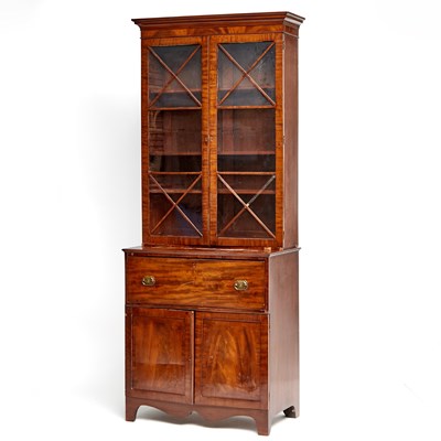 Lot 400 - Federal Mahogany Secretary Bookcase