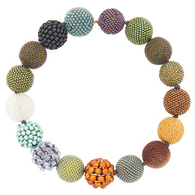 Lot 2223 - Alex Rossmeyer Glass Bead Necklace