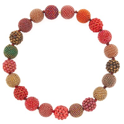 Lot 2216 - Alex Rossmeyer Glass Bead Necklace