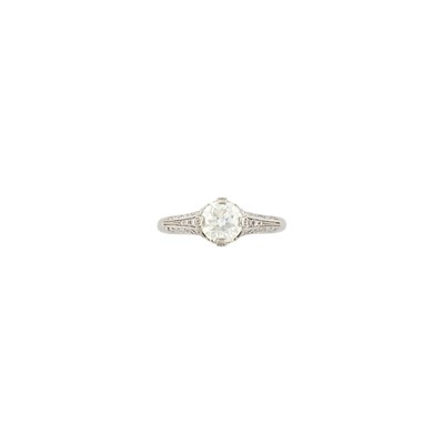 Lot 1085 - Platinum and Diamond Ring