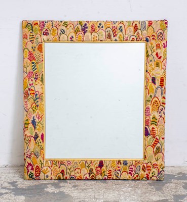 Lot 323 - Embroidery Framed Mirror