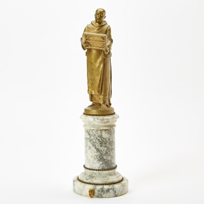 Lot 121 - French Gilt-Bronze Figure of a Monk
