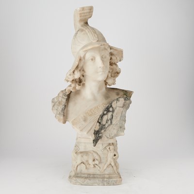 Lot 603 - Italian Alabaster Bust of Athena