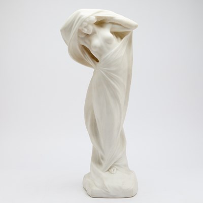 Lot 688 - Art Nouveau Carved Marble Allegorical Figure