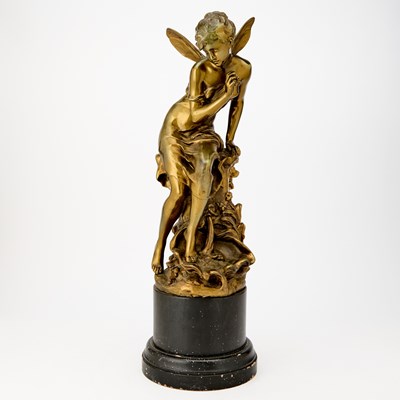 Lot 682 - Patinated Bronze Figure of a Sprite