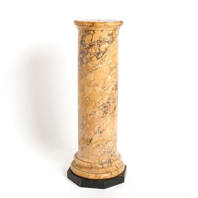 Lot 661 - Breche d'Alep Marble and Composition Pedestal