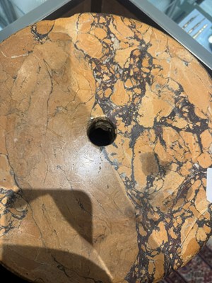 Lot 661 - Breche d'Alep Marble and Composition Pedestal