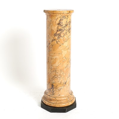 Lot 661 - Breche d'Alep Marble and Composition Pedestal
