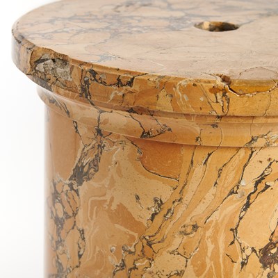 Lot 661 - Breche d'Alep Marble and Composition Pedestal