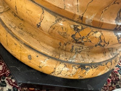 Lot 661 - Breche d'Alep Marble and Composition Pedestal