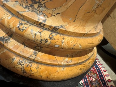 Lot 661 - Breche d'Alep Marble and Composition Pedestal