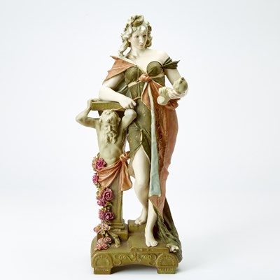 Lot 182 - Austrian Porcelain Figure of a Woman