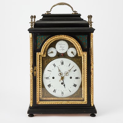 Lot 642 - Hungarian Baroque Ebonized Bracket Clock