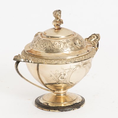 Lot 220 - Sterling Lidded Footed Bowl