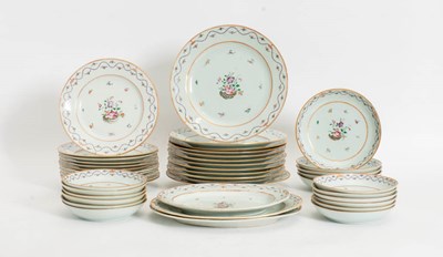 Lot 207 - Chinese Export Porcelain Partial Dinner Service