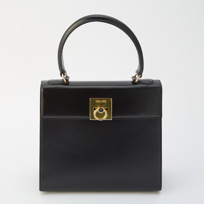 Lot 1182 - Celine Black Leather Bag