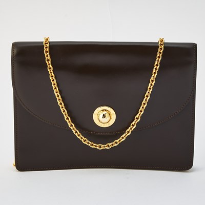 Lot 1183 - Celine Brown Leather Chain Bag