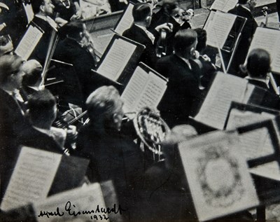 Lot 31 - Alfred Eisenstaedt, Bruno Walter conducting the Berlin Philharmonic, 1932