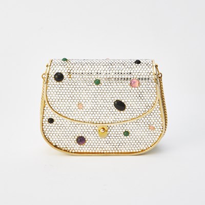 Lot 1175 - Judith Leiber Rhinestone and Colored Stone Bag