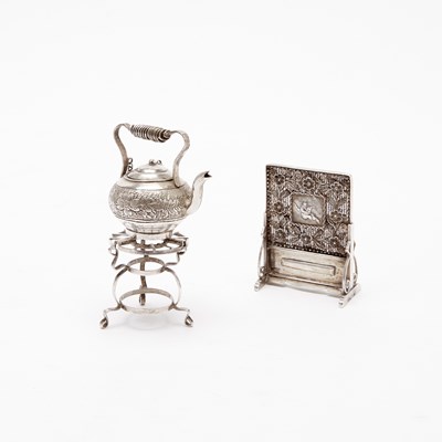 Lot 62 - Two Fine Chinese Miniature Export Silver Articles