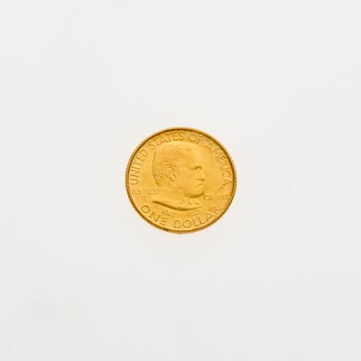 Lot 22 - United States. 1922 Grant Commemorative Gold Dollar, Star. Uncirculated.