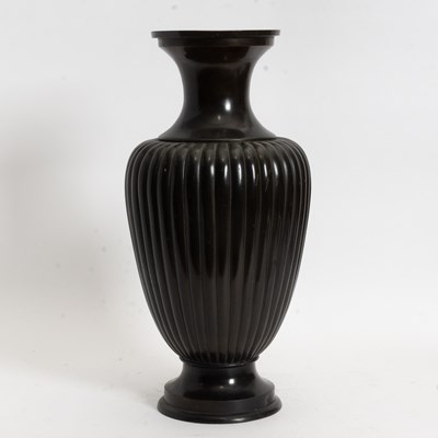 Lot 239 - Black Painted Metal Vase