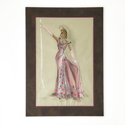 Lot 286 - A costume design for Vera Ralston in Belle Le Grand