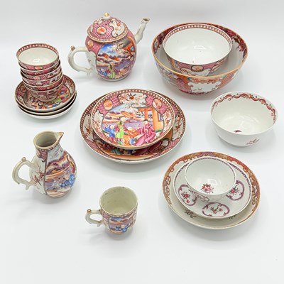 Lot 119 - Group of Chinese Export Porcelain Famille Rose Table Articles