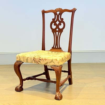 Lot 97 - Chippendale Mahogany Side Chair