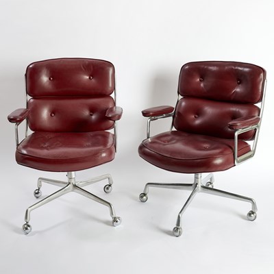 Lot 223 - Pair of Charles and Ray Eames for Herman Miller Time-Life Executive Office Chairs
