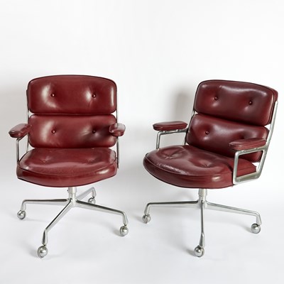 Lot 224 - Pair of Charles and Ray Eames for Herman Miller Time-Life Executive Office Chairs