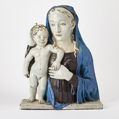 Lot 620 - Italian Glazed Majolica Plaque