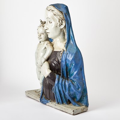 Lot 620 - Italian Glazed Majolica Plaque
